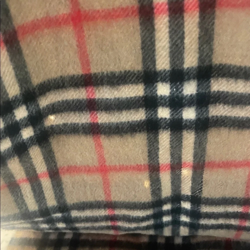 Vintage Burberry Cashmere Nova Check Scarf